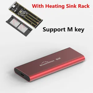 Портативный корпус PCIE M.2 NVME SSD поддержка M Key Type C USB3.1 22402280 SSD чехол из алюминия внешняя коробка для твердого диска