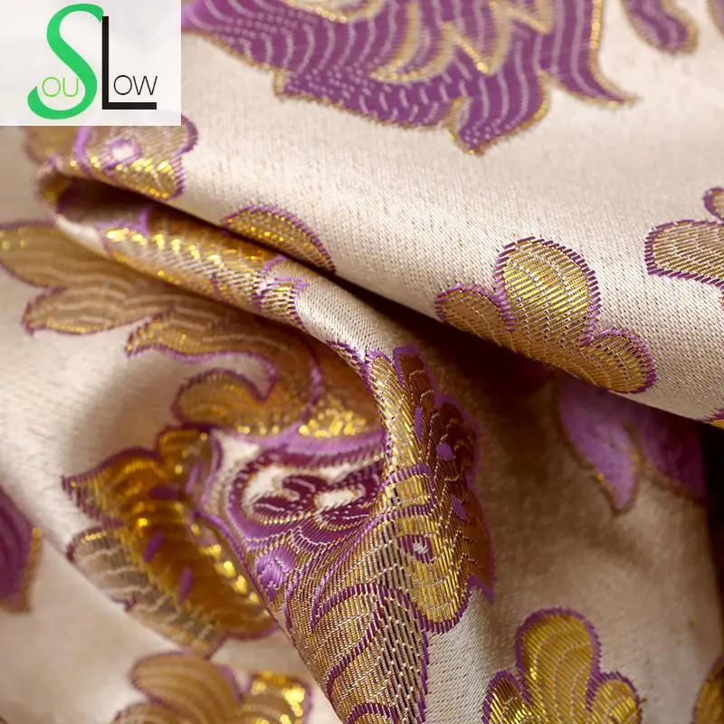 Slow Soul винно красные фиолетовые золотые серебристые черные шелковые жаккардовые