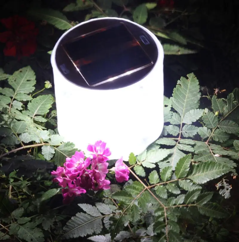 Солнечная зарядка надувание белый светильник светодиодный удобство