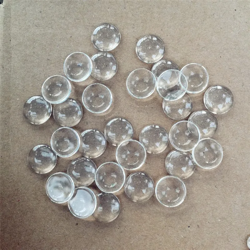 Высокое качество 100 шт./лот 8 мм-40 мм на выбор круглая плоская прозрачная бижутерия