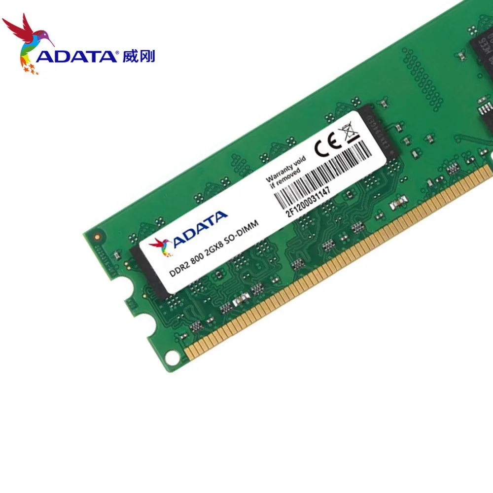 AData 4GB (2pcsX2GB) DDR2 2GB RAM 800Mhz PC2 6400U 240PIN 1 8 V CL6 настольная память|Оперативная память| |
