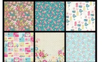 8 colorful flower happy pattern decorative 20sheets05 diy scrapbooking paper pack setorigamipaper craft
