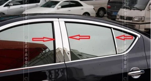 

Хромированные стойки из нержавеющей стали 6 шт. для NISSAN VERSA SEDAN 2012 2013