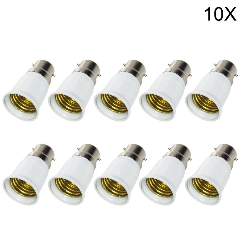 10 шт. огнестойкий держатель для светодиодных ламп B22 в E27|b22 to e27|holder adapteradapter lamp |