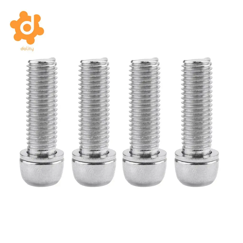 Dolity 4 шт. винты для руля велосипеда бутылки с водой серебристые M7 горного