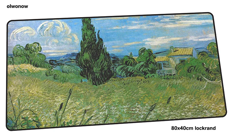 Ван Гог коврик для мыши 80x40 см Красивые коврики для мыши лучшие игровой коврик для игровой мыши на день рождения на заказ коврики для мыши Клавиатура ПК накладка