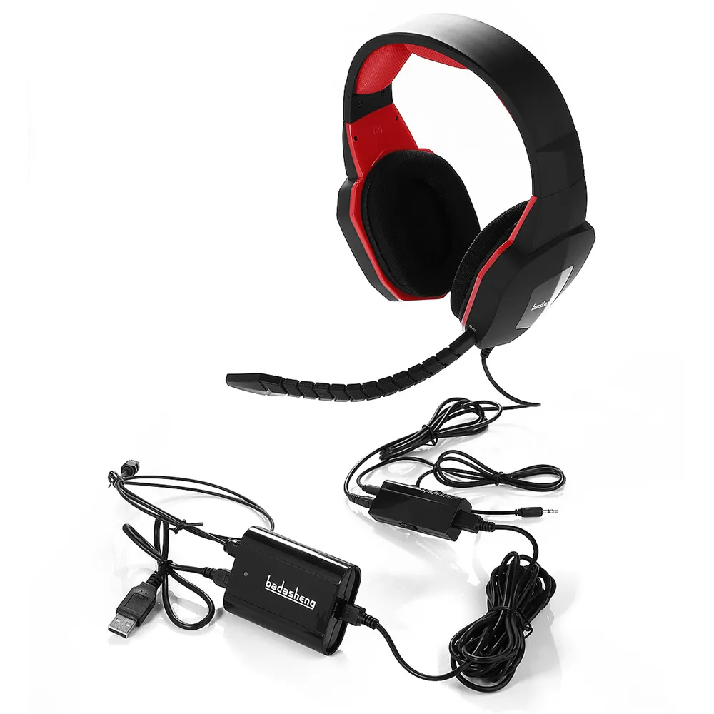 Badasheng BDS-939O 7в1 многофункциональная оптическая игровая гарнитура для xbox 360/xbox ONE/PS4/шумоподавление, цифровой стерео аудио