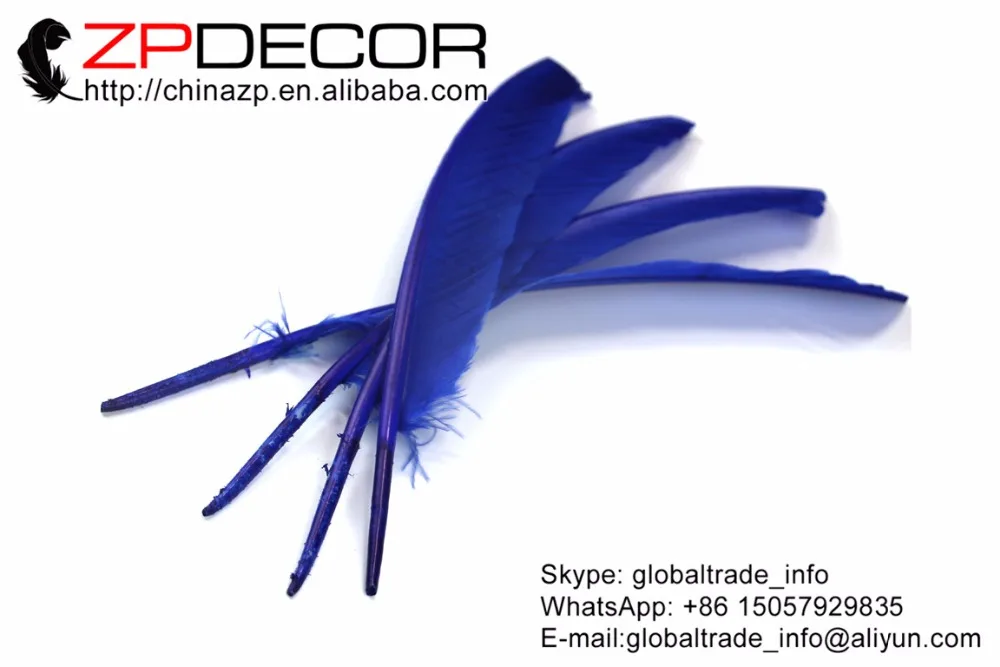ZPDECOR 50 шт./лот 30 35 см (12 14 дюймов) красивые мягкие окрашенные королевские синие в