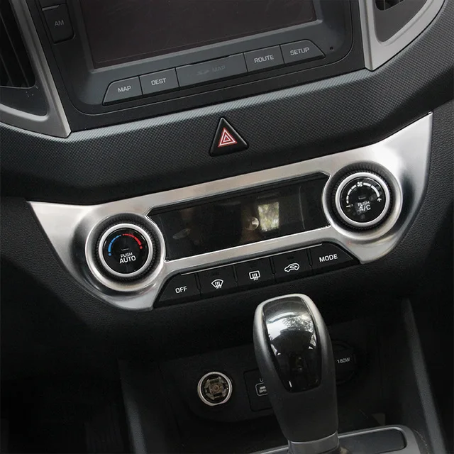 Матовая панель кондиционирования воздуха для Hyundai Creta IX25 2015 2016 2017 ABS декоративная