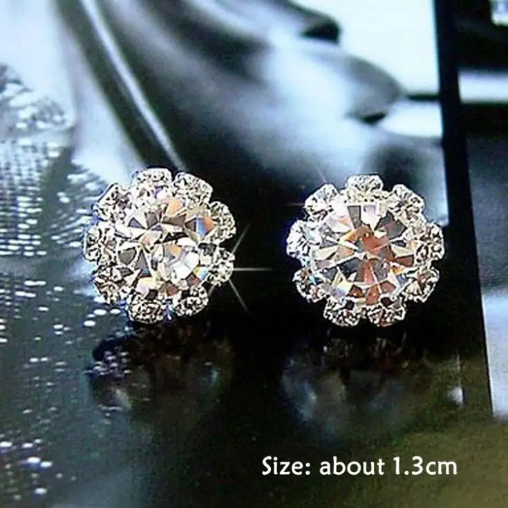 Бесплатная доставка 1 пара! Новый стиль белые хрустальные стразы шпильки с