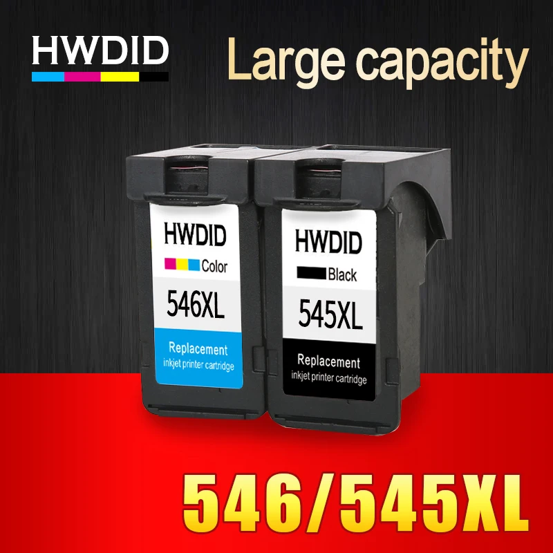 HWDID 2 шт PG545 CL546 XL чернильные картриджи сменный для Canon PG 545 pg CL 546 IP2850 MX495 MG2950 MG2550