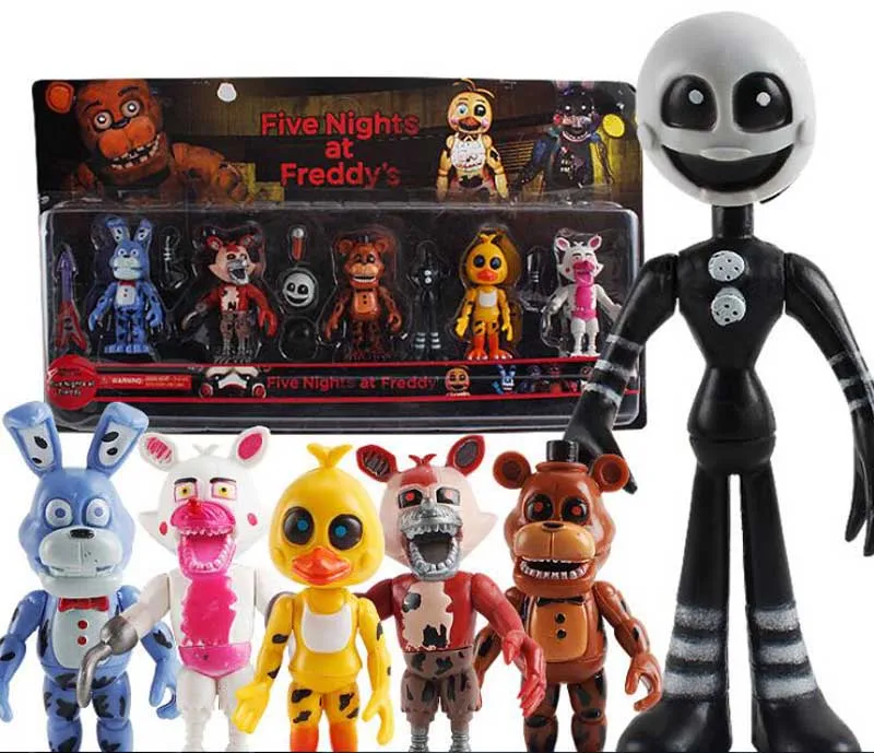 6 шт./компл. 10 см Five Nights At Freddy's FNAF Funtime Foxy Freddy Ballora Ennard кукольная плюшловушка ABS