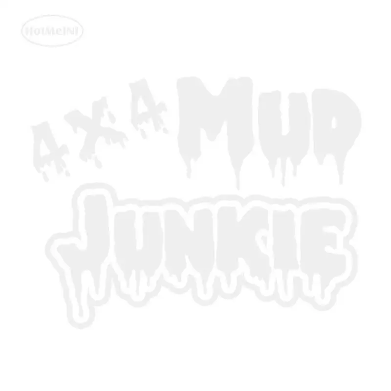 HotMeiNi 4X4 грязи JUNKIE забавные виниловые наклейки для автомобилей и мотоциклов