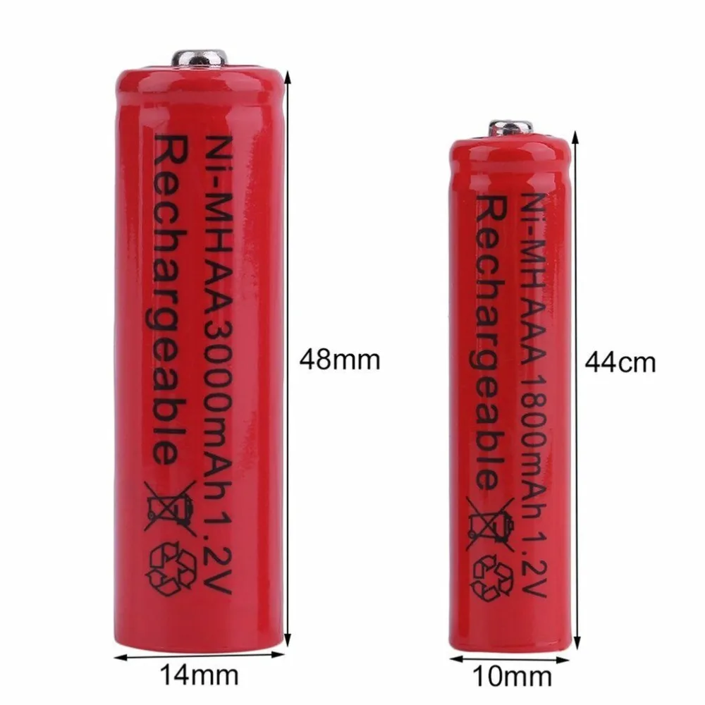 GTF 2/4/10 шт AA 3000mAh AAA 1800mAh батареи 1 2 v Ni MH аккумуляторная батарея 2A 3A для RC игрушки