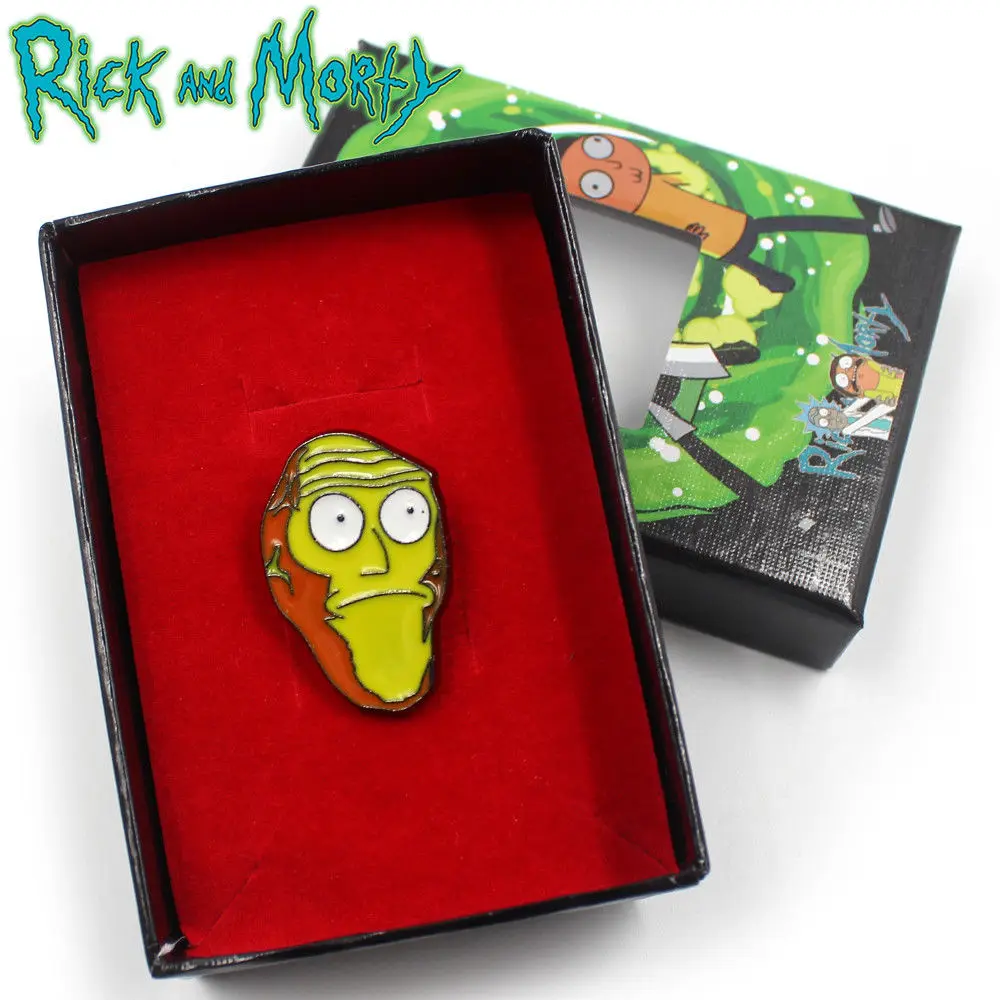 OHCOMCIS Рик и Мори Горячая Аниме Пикл MEESEEKS эмаль металлическая брошь значок