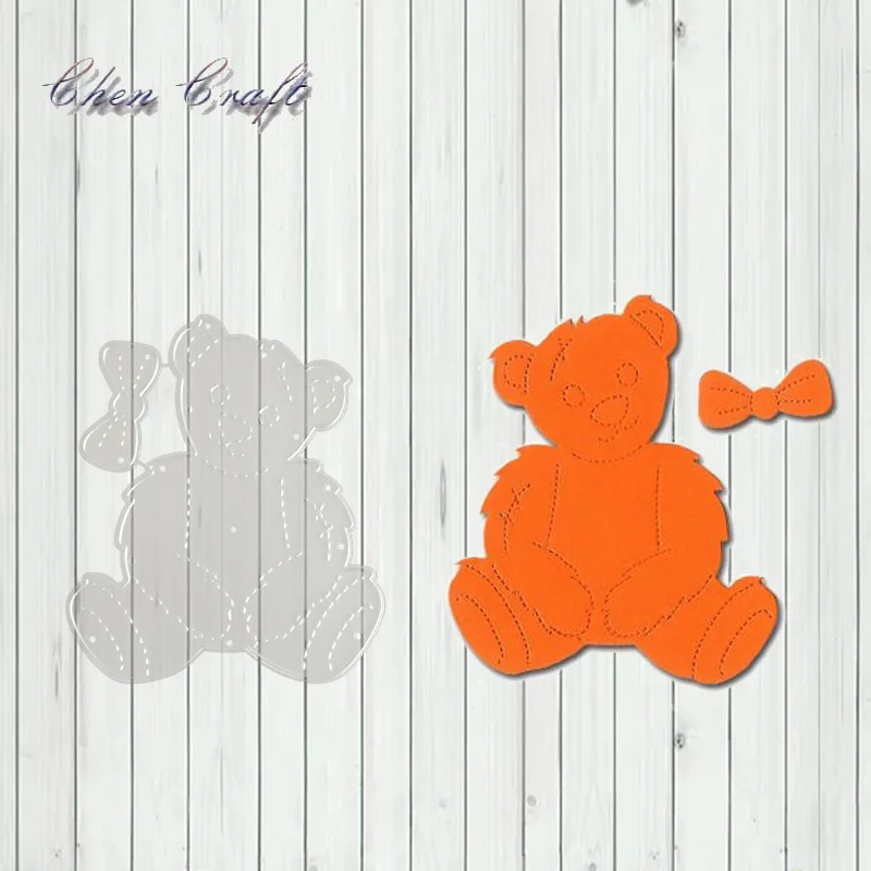 Naughty bear металлические Вырубные штампы вырезанные формы для скрапбукинга бумаги