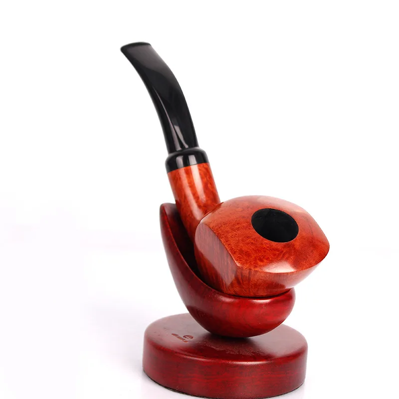 

Shi Nanmu master collection large pipe pure hand polished filter cigarette holder bucket