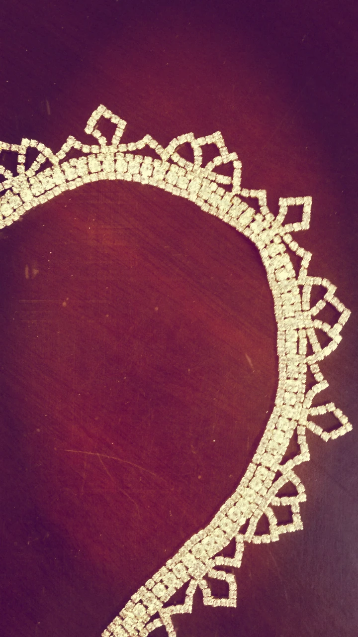 (1 ярд/Лот) Φ 1 дюйм Ширина Bling DIY Золотая Высококачественная Стразы кристальная
