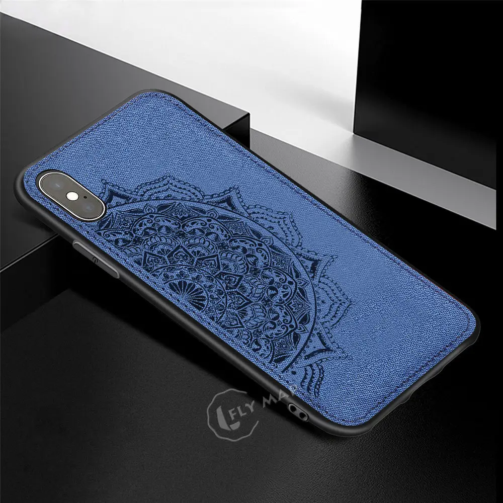Новый тканевый силиконовый чехол для телефона Apple iPhone 7 8 Plus X XS Max XR 7Plus тотемная