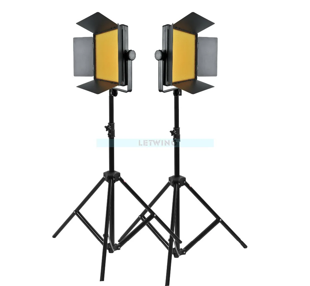 Желтый вариант Godox 2000 2X 1000 LED фото студия видео непрерысветильник комплект для