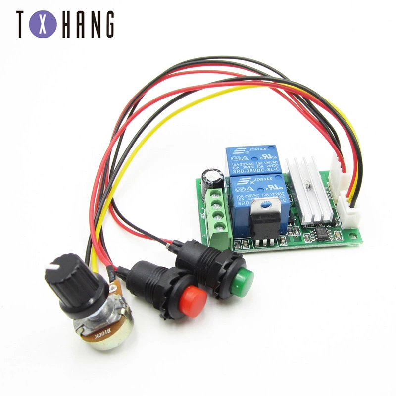 DC Motor Speed Controller 6/9/12/24V 3A Forward Backward Reversible Switch | Электронные компоненты и