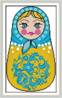 Русские куклы вышивка нить китайская счетная Вышивка крестом 11CT 14CT DMC наборы для