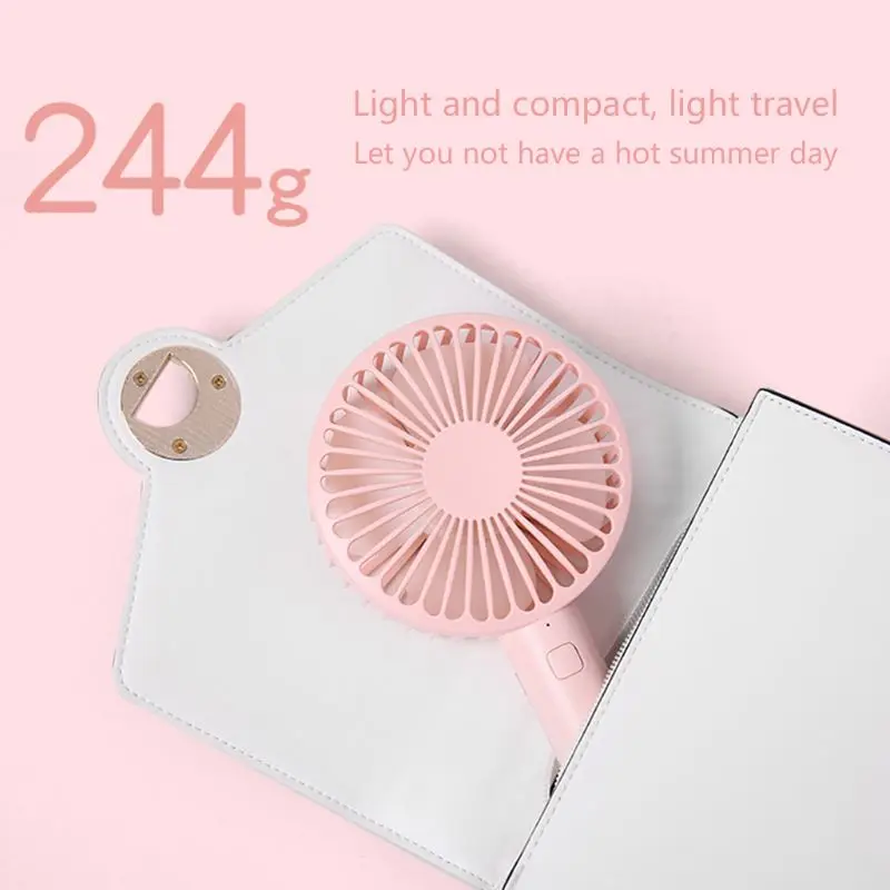 Портативный USB Перезаряжаемый держатель для телефона вентилятор кулер мини