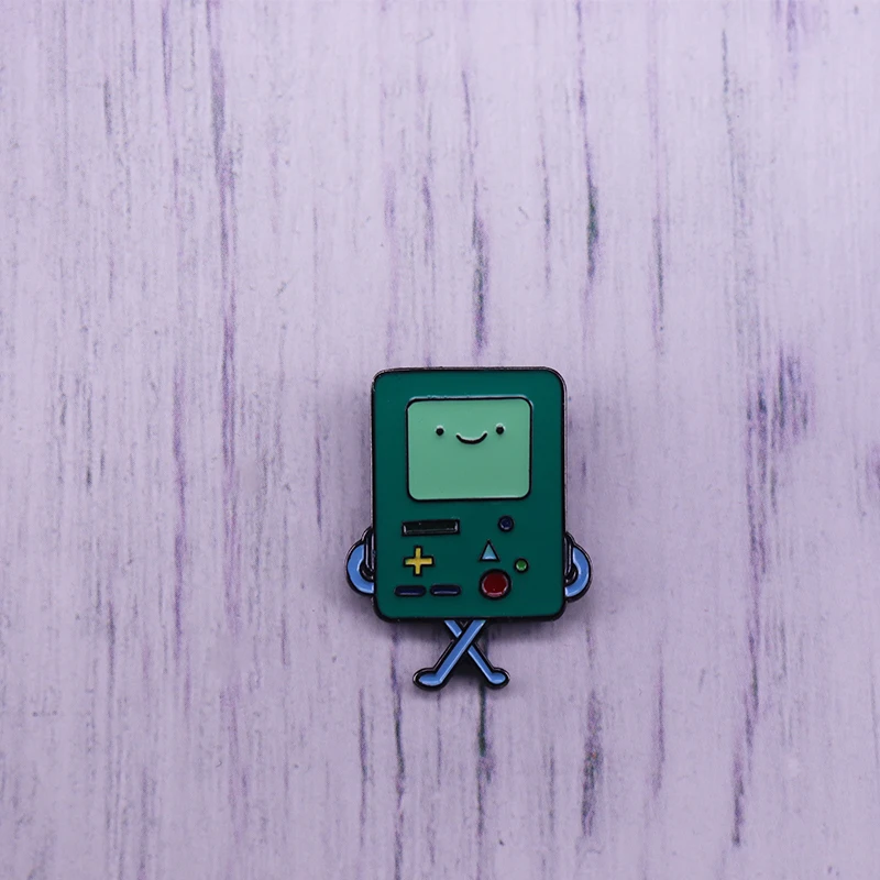 Эмалированная заколка Adventure Time Beemo|Броши| |