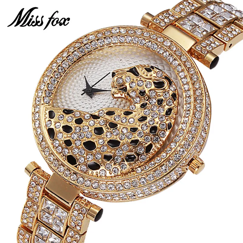 

MISSFOX Miss Fox Casual Women Watches Silver Waterproof Quartz Watch Women Gold Ladies Watches Top Brand Luxury Clock Women