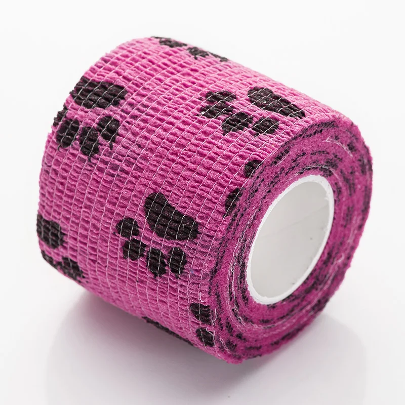Pink 12 шт./кор. EZ Сплоченной Повязки " x 5 ярдов Красочные татуировки повязки 8 видов цветов татуировки аксессуары - Цвет: Pink