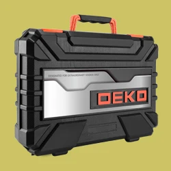 DEKO 208 шт. профессиональный набор инструментов для ремонта автомобиля Авто трещотка Двусторонняя отвертка гнездо механические инструменты комплект W/Выдувная форма для литья