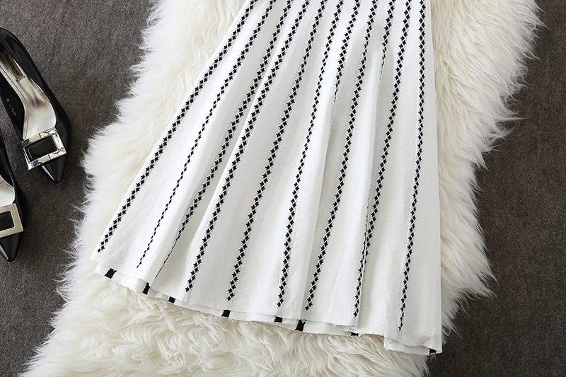 Осень весна 2018 новая женская одежда в Корейском стиле без рукавов Полосатый