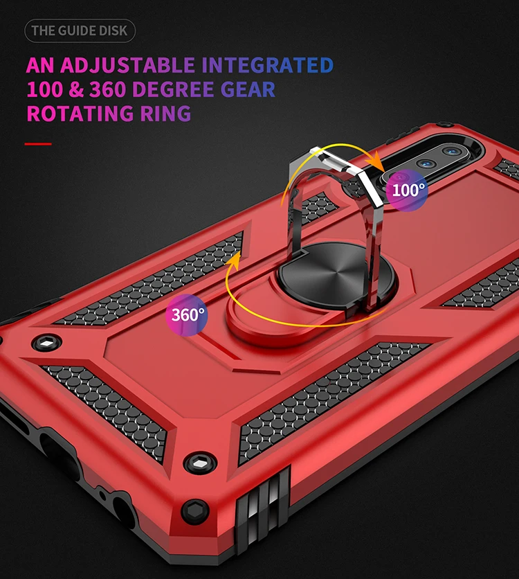 PFor Huawei P30 Pro case Holder Stand Armor Hybrid Magnetic Bracket Ring Cover For P20 Lite Y6 Y7 Y5 Y9 PSmart 2019 Case | Мобильные