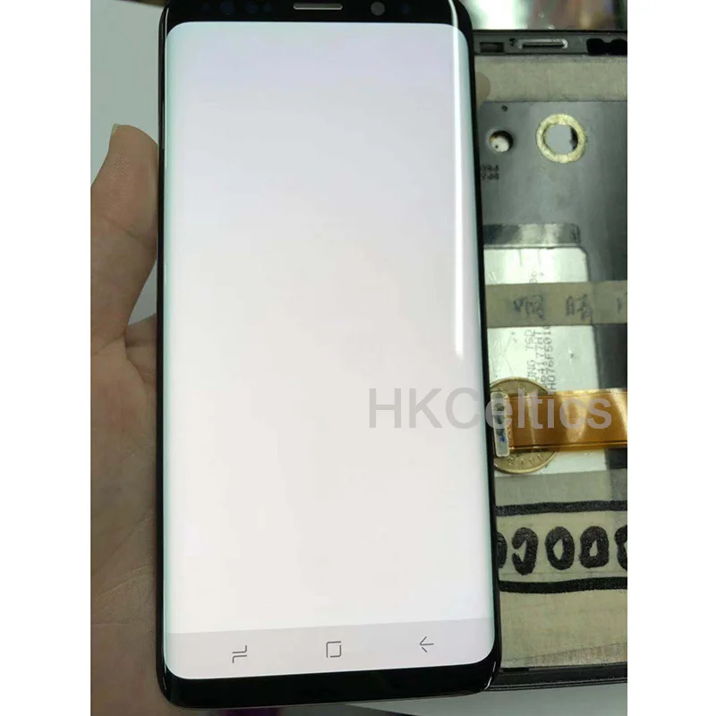 Дисплей для samsung Galaxy S9 PLUS G960 ЖК с экраном S8 plus G950 G955 дигитайзер S7 Edge G935F сенсорный экран lcd s+ серый горящий
