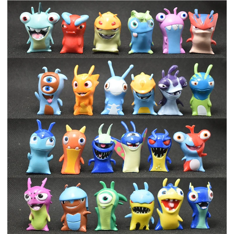 3 Pcs Random 3 шт. Slugterra модель игрушки с ручкой игрушки аниме мультфильм миниатюрные пейзажные игрушки окружающие фигурки подарок для мальчика - Цвет: 3 Pcs Random