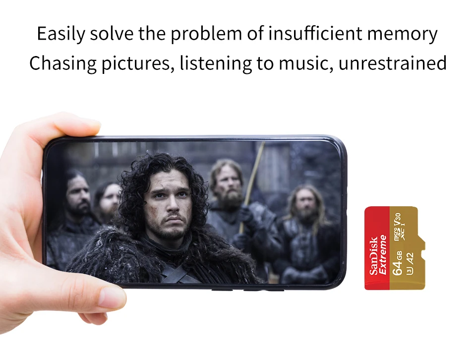 Двойной Флеш-накопитель SanDisk Extreme Micro SD карта 128 Гб карты флэш-памяти 64GB карты памяти 32 Гб SDHC/SDXC UHS-I U3 до 100 МБ/с. UHD 3D 4K видео карты