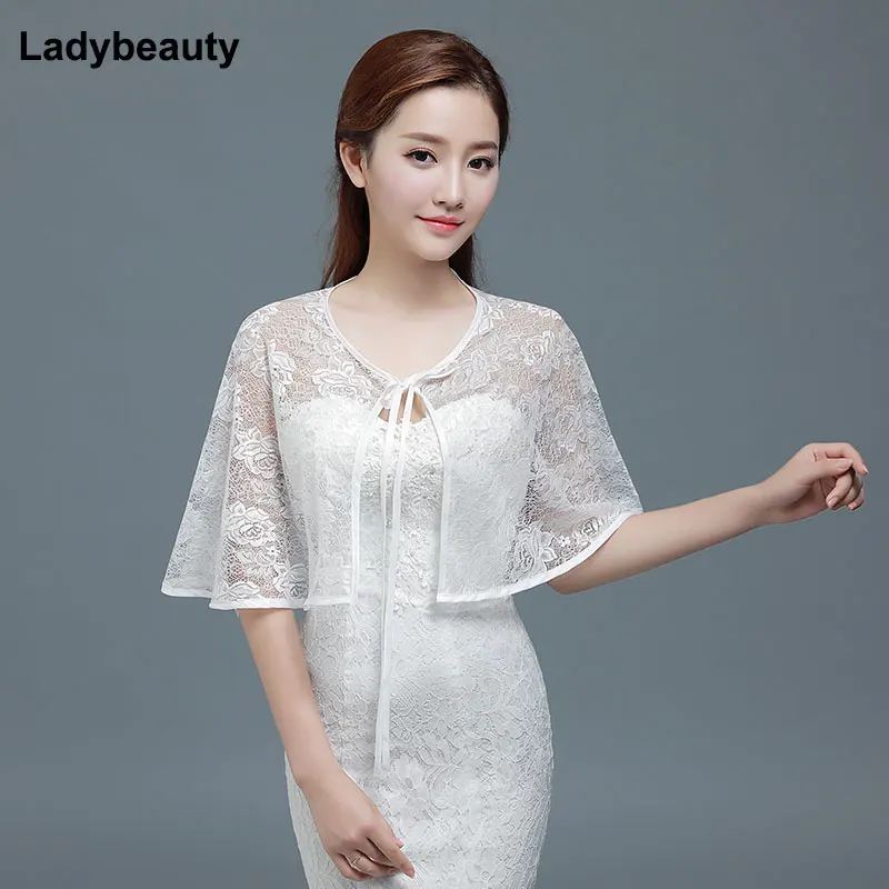 Ladybeauty 2018 элегантный кружевной свадебный болеро тонкий темпераментный кардиган