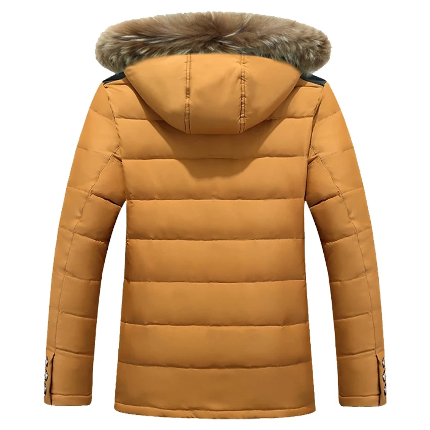 Бесплатная доставка 2018 горячая Распродажа теплые мужские парки с меховым