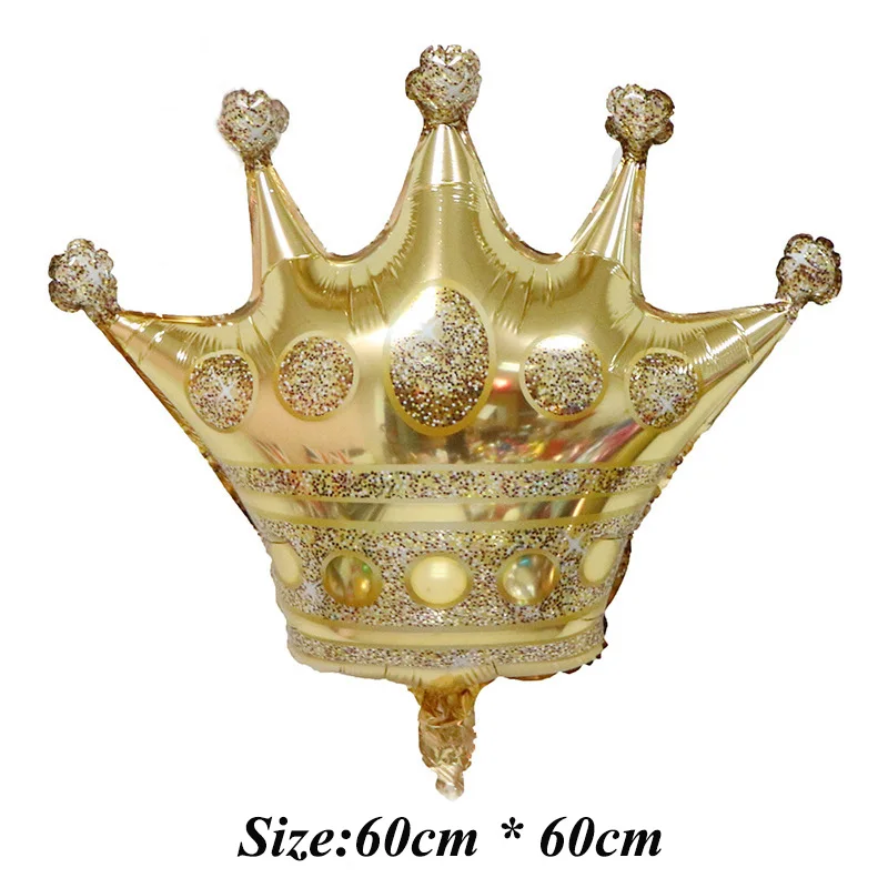 Golden Crown 2 1 шт. Большие размеры золотые шары из фольги с короной принцесса ребенок душ первый день рождения девичник вечерние украшения фото реквизит - Цвет: Golden Crown 2
