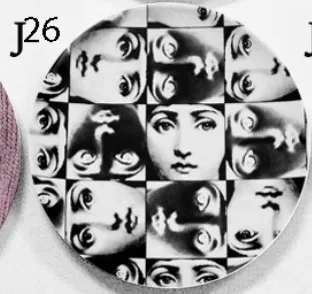 26 " /8" Fornasetti настенный таблички домашний бар задний план книги по искусству Nouveau украшения Фарфор блюда иллюстрации украшения Craft - Цвет: 26