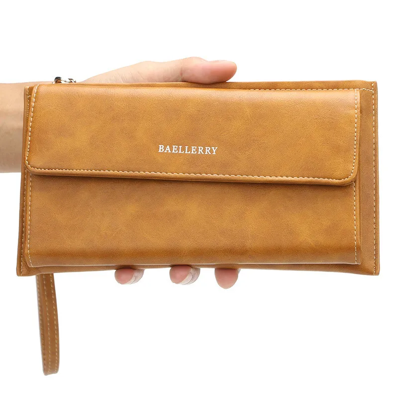 

Men's Wallets Purses Leather Long Wallet Hasp Phone Bag Money Coin Pocket Card Holder Men Wallet Purse Male