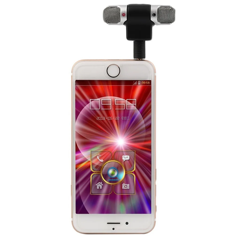 Jack Microphone Stereo Mic For Recording Mobile Phone Mini 3.5mm Studio Interview smartphone | Электроника