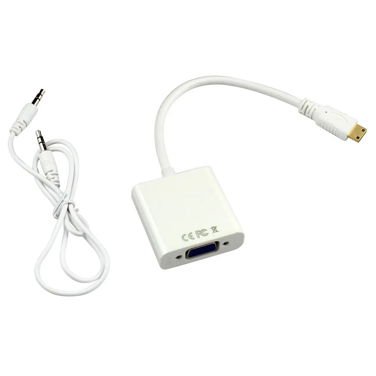 Мини HDMI штекер для VGA гнездо видео адаптер кабель с аудио 0 2 м | Компьютеры и офис