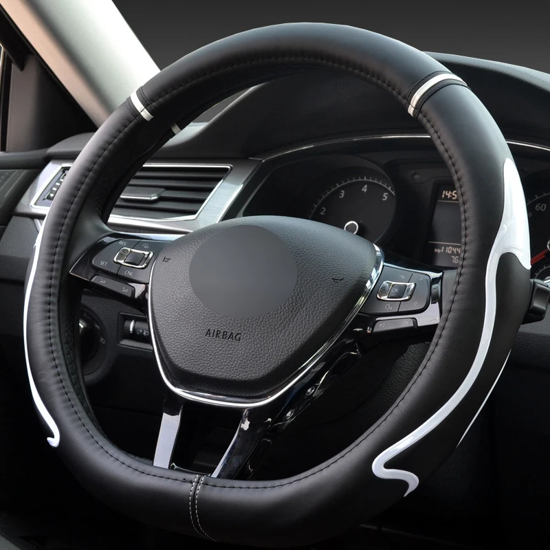 HuiER чехол рулевого колеса автомобиля D форма 6 цветов для Volkswagen VW Golf R Alltrack Passat Nissan