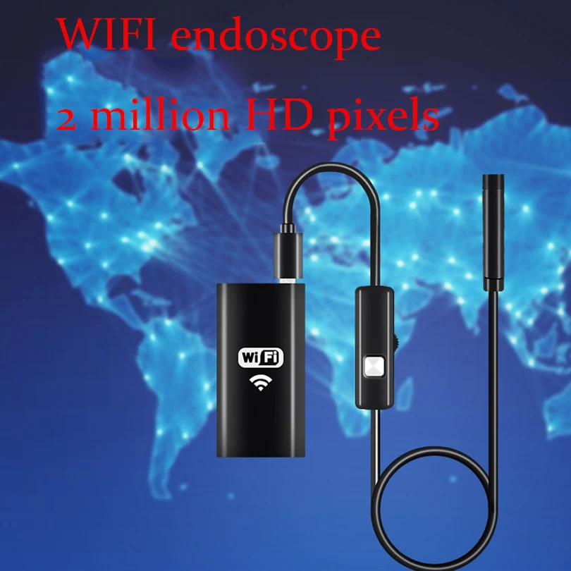 Smartphone WIFI Endoscope for apple iphone Android ios windws Wireless Borescope Camera Soft Wire IP67 Waterproof HD lens | Мобильные