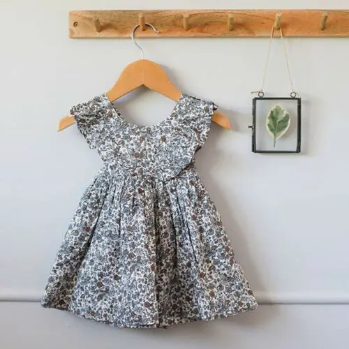 2019 Brand Princess Kid Baby Girls Dress Summer Boho Sleeveless Little Floral Party Cotton Clothes Ruffle Holiday Sundress 6M-4T | Детская