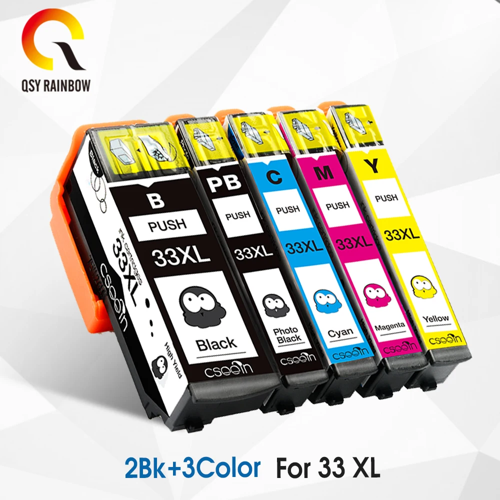 5 шт. совместимый картридж с чернилами для принтера Epson Expression Premium XP 530 540 630 635 640 645 830