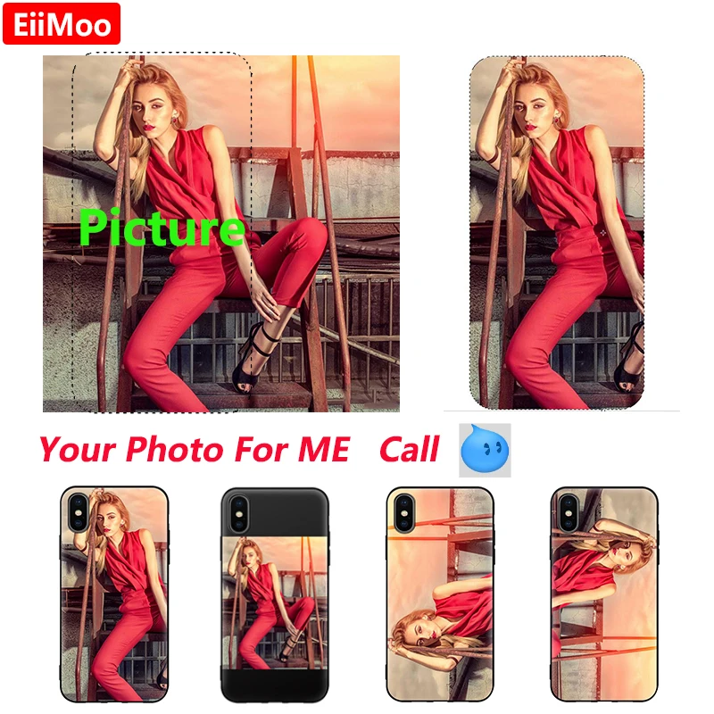 Чехол EiiMoo для iPhone XS Max XR X SE 2020 с фото на заказ силиконовый чехол 5 6 S 7 8 Plus 12 Mini 11 Pro
