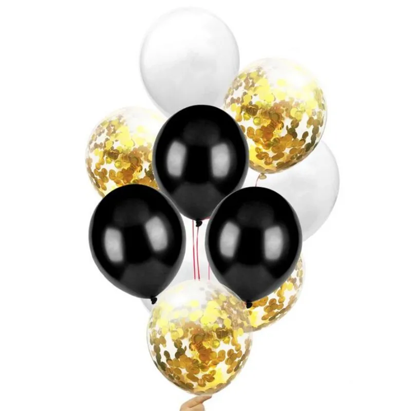 

10pcs12 Inch Confetti Balloon Latex Colorful Helium Air Ball Wedding Decorations Birthday Party Kid Toy Globos