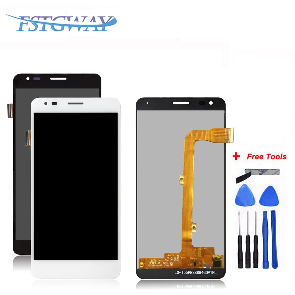 Черный/белый для Wileyfox Spark X ЖК дисплей панель экран сенсорный дигитайзер сборка